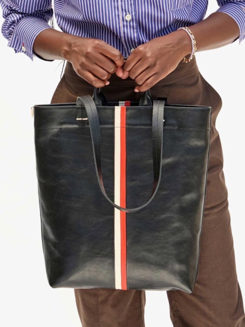 Clare V. Micheline Tote Bag in Black - Picture 3 of 6